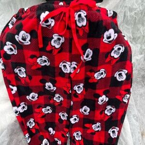 3X Disney Mickey Mouse Red & Black Lounge pants w drawstring LIKE NEW♥️✅ SOFT